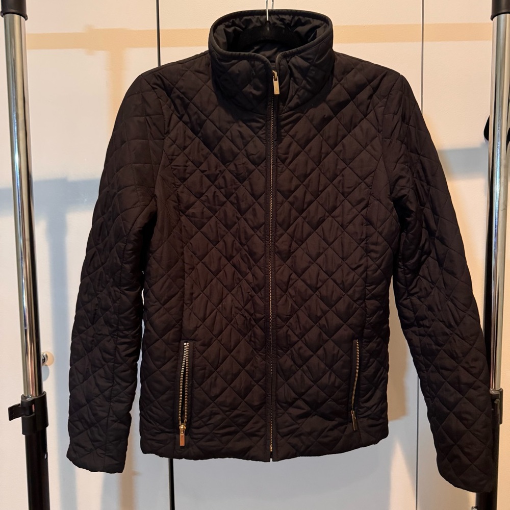 J. Crew Women's Black Quilted Puffer Jacket